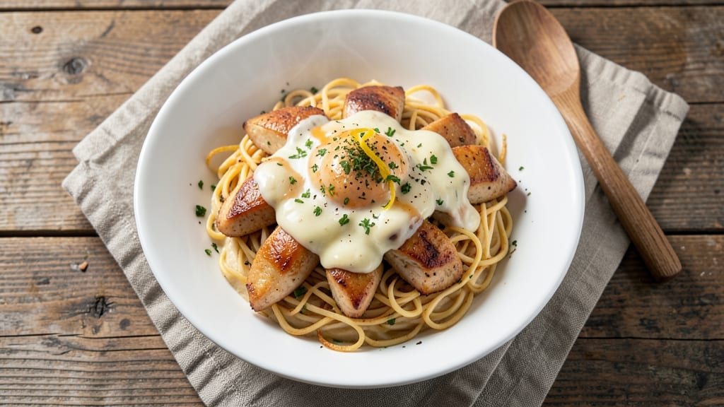 Baked Chicken and Egg Noodles Recipe: One-Pan Cheesy Crisp-Top Magic