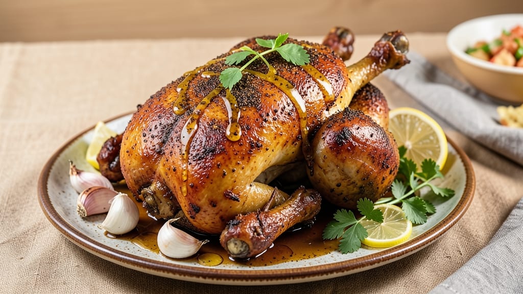 Arabic Roast Chicken Recipe: Spice-Rubbed Crispy Skin and Juicy Core