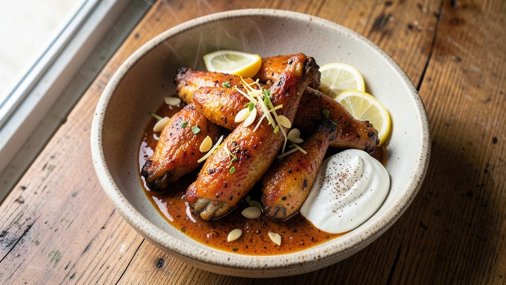 Baked Curry Chicken Wings Recipe: Golden Crispy Bites with Spiced Yogurt Glaze