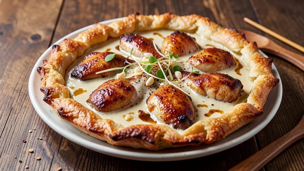 Asian Chicken Pie Recipe: Flaky Pastry Crust With Savory Coconut Curry Filling