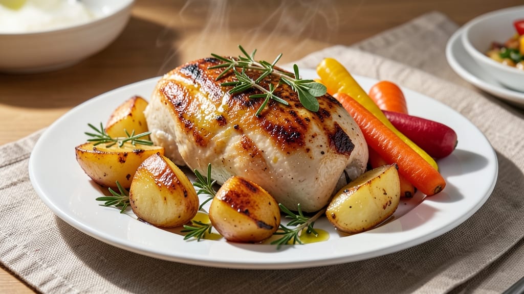 Baked Chicken Breast With Potatoes And Carrots Recipe: One-Pan Roast With Herbed Crispiness