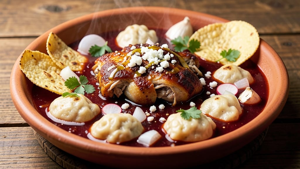 Authentic Mexican Red Chicken Pozole Recipe: Homemade Hominy and Smoky Chipotle Depth