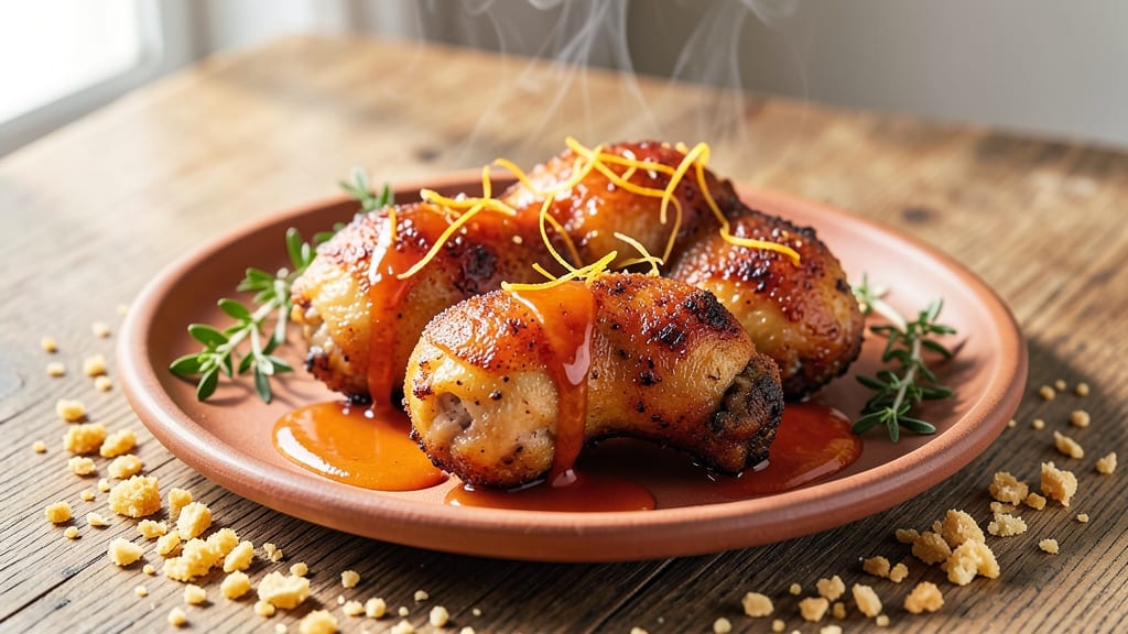 Baked Orange Chicken Drumsticks Recipe: Triple-Crusted Crunch With Citrus Zing