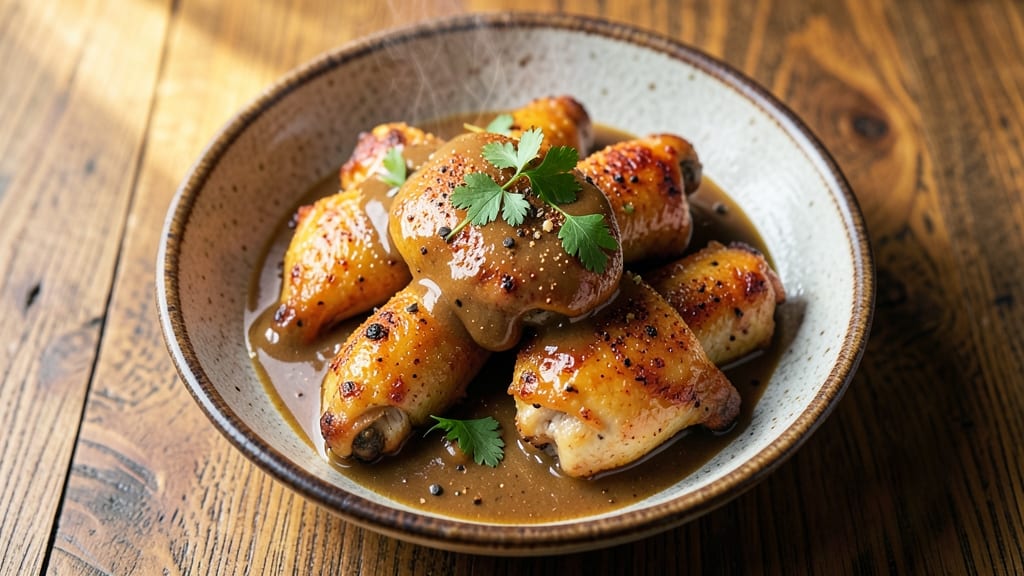 Baked Chicken Wings With Homemade Gravy Recipe: Rich Pan Sauce Transformed Into Silky Drizzle