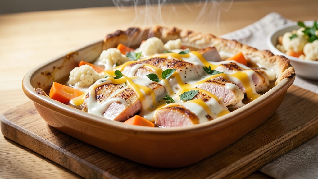 Atkins Crustless Chicken Pot Pie Recipe: Lightened-Up Creamy Comfort Without the Guilt