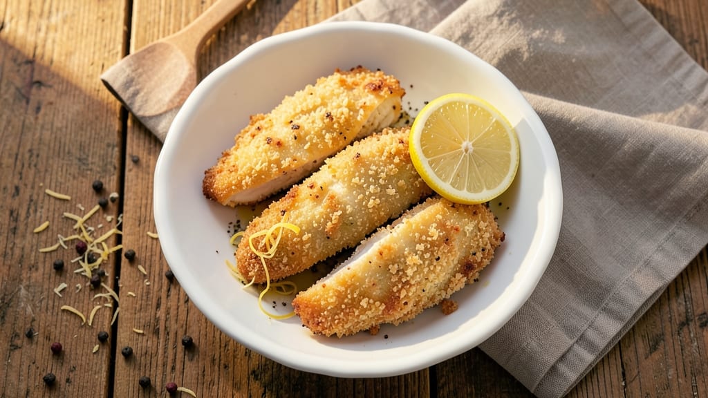 Baked Lemon Pepper Chicken Tenders Recipe: Crispy-Gold Crunch With Zesty Bite
