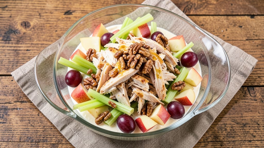 Atlanta Bread Company Chicken Waldorf Salad Recipe: Crunchy Apples, Celery, and Creamy Dressing Fusion