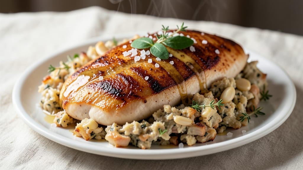 Baked Chicken Breast With Stove Top Stuffing Recipe: Juicy Chicken and Savory Stuffing in One Pan