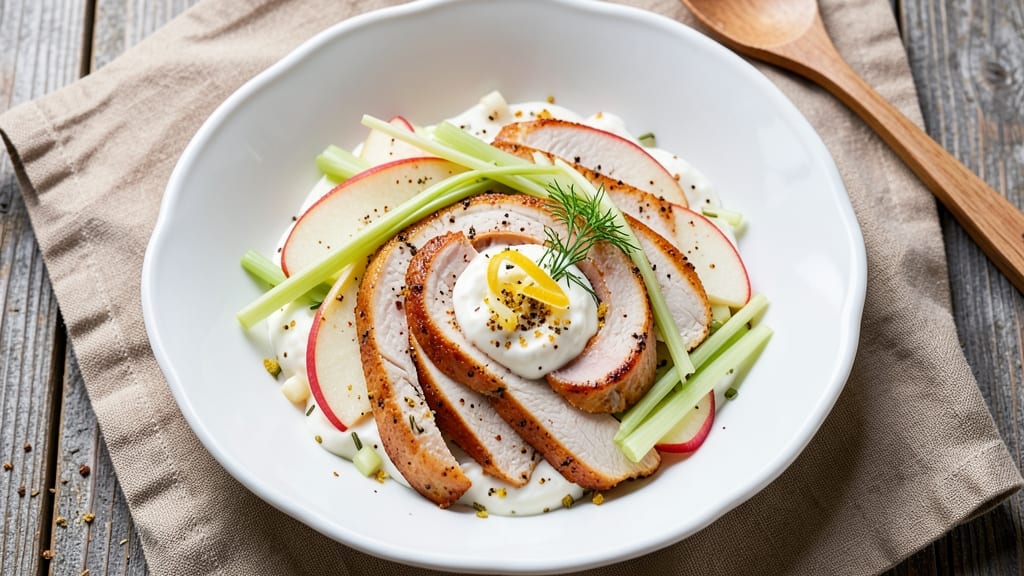 Amanda Nighbert's Chicken Salad Recipe: Celery-Apple Crunch with Creamy Yogurt Base