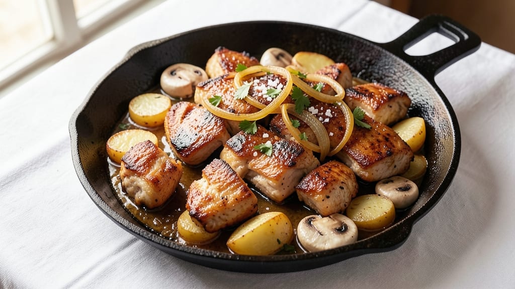 Applebee's Sizzling Chicken Skillet Recipe: Crispy Parmesan-Crusted Chicken Over Cheesy Potato Hash