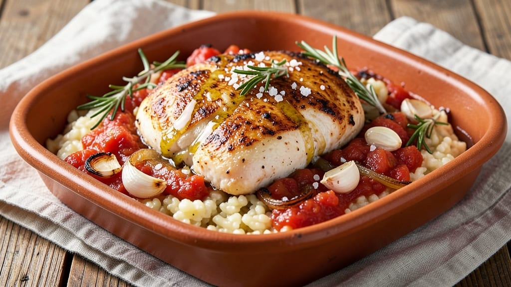 Baked Chicken Breast Cacciatore Recipe: Tomato-Braised Tender Meat in One Pan