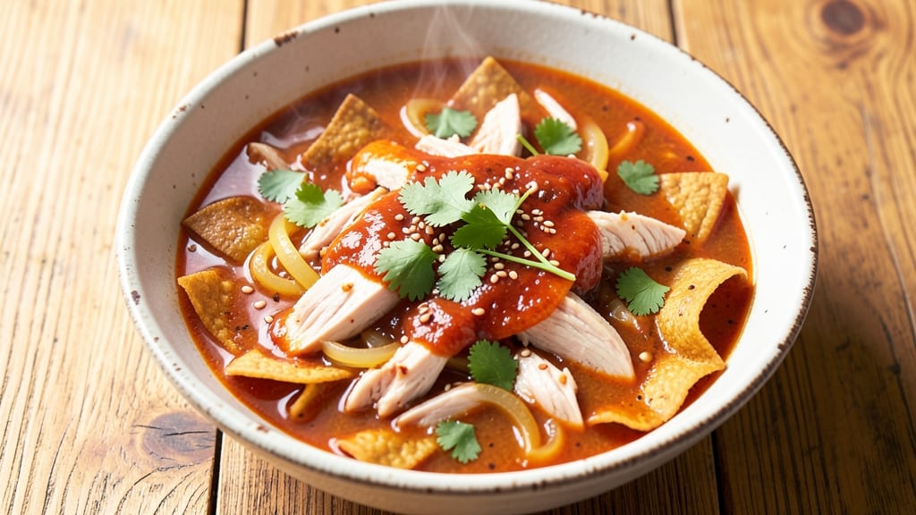 Authentic Chicken Enchilada Soup Recipe: Tortilla-Stripped Creaminess With Smoky Chipotle Heat