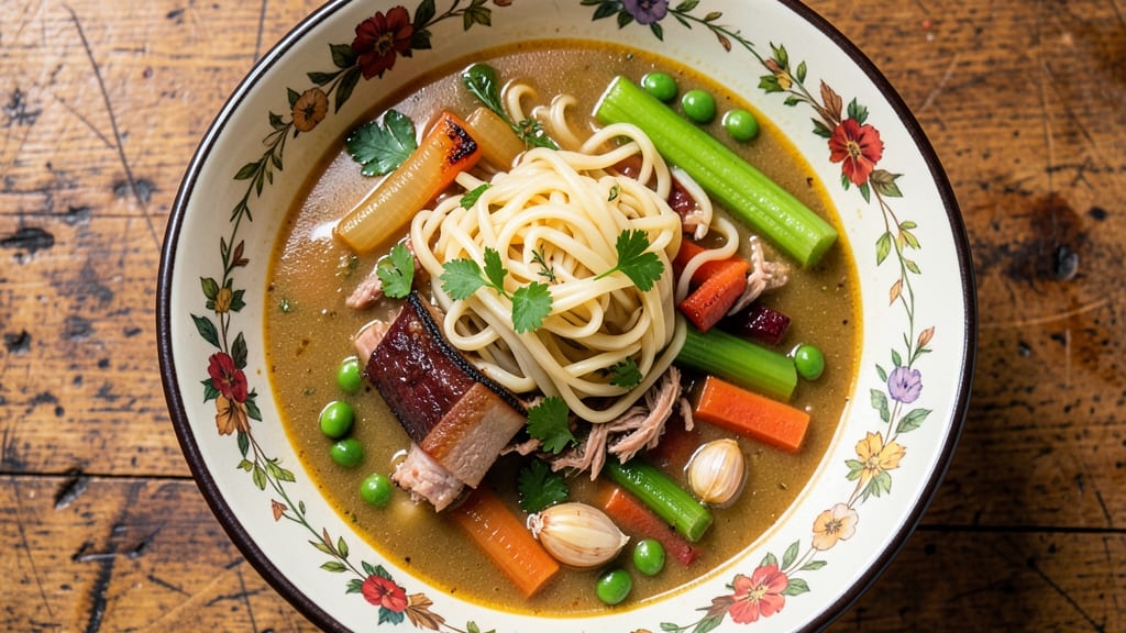 African American Chicken Noodle Soup Recipe: Herbal Broth with Homestyle Warmth