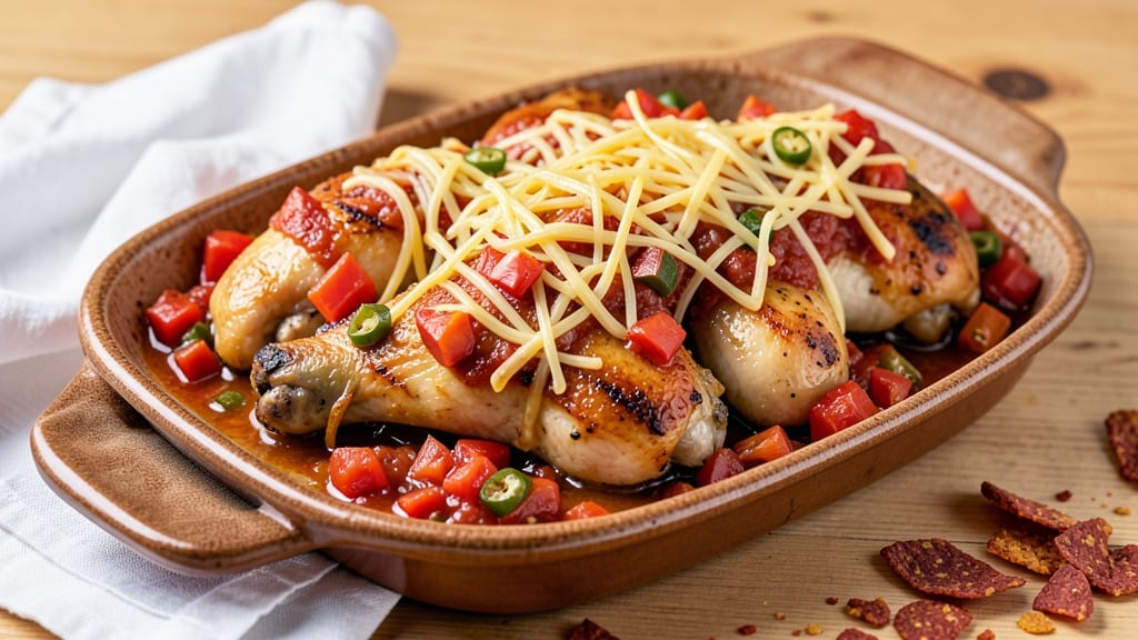 Baked Chicken Rotel Recipe: Smoky Cheese-Spiced One-Pot Magic