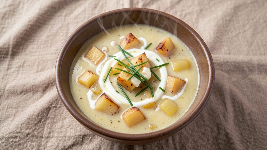 Baked Potato Soup Recipe with Chicken Broth: Velvety Creaminess With Rustic Potato Chunks