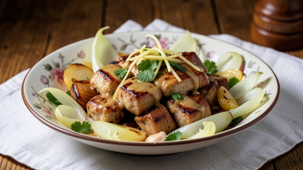 Banana Blossom Chicken Recipe: Fragrant Coconut Curry Crunch in One Pan
