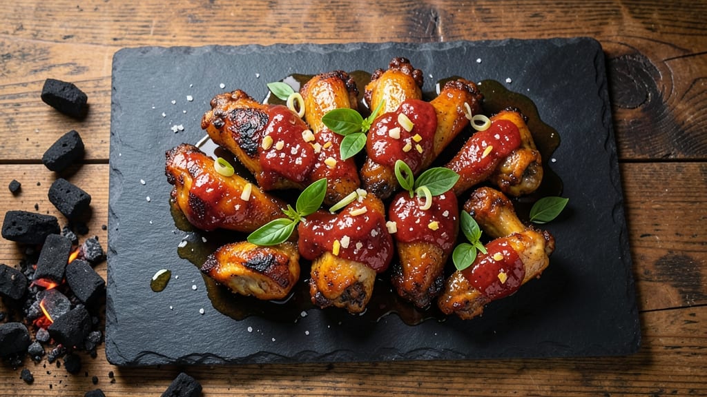 Anthony's Coal-Fired Pizza Chicken Wings Recipe: Charcoal-Infused Crisp With Juicy Centers