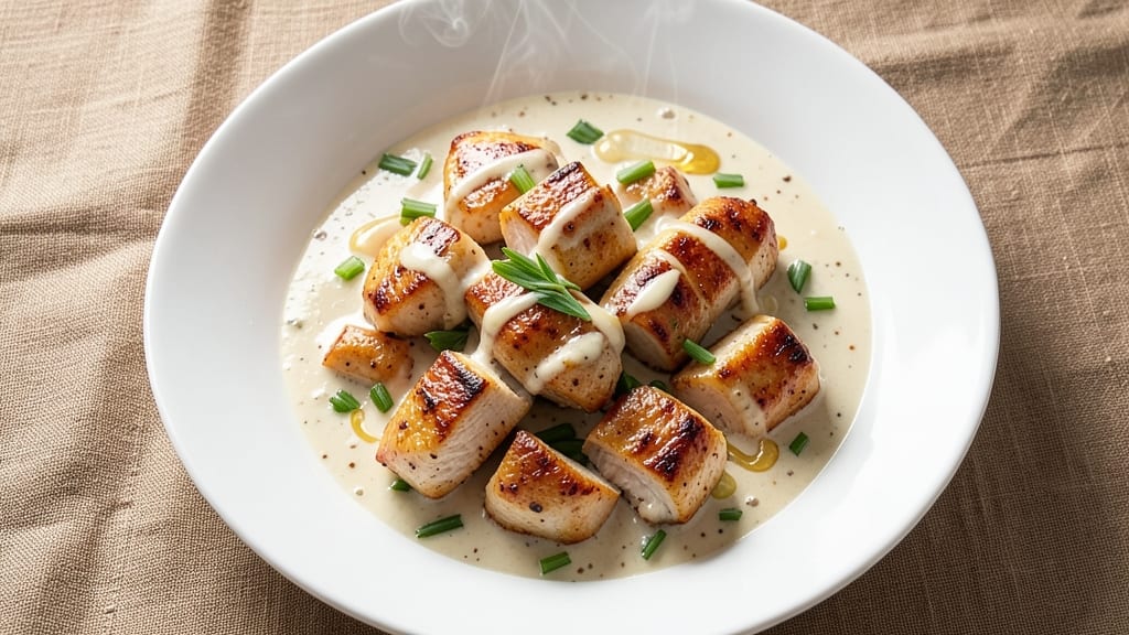 Campbell's Cream of Chicken Chicken Recipe: Celery-Vinegar Crunch With Juicy Bites