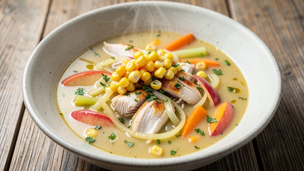 Apple Corn Chicken Soup Recipe: Sweet-Savory Harmony in One Pot