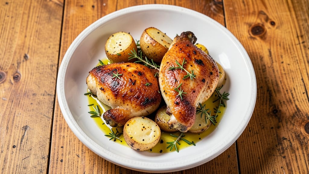 Chicken And Canned Potatoes Recipe: One-Pan Crispy-Top Comfort