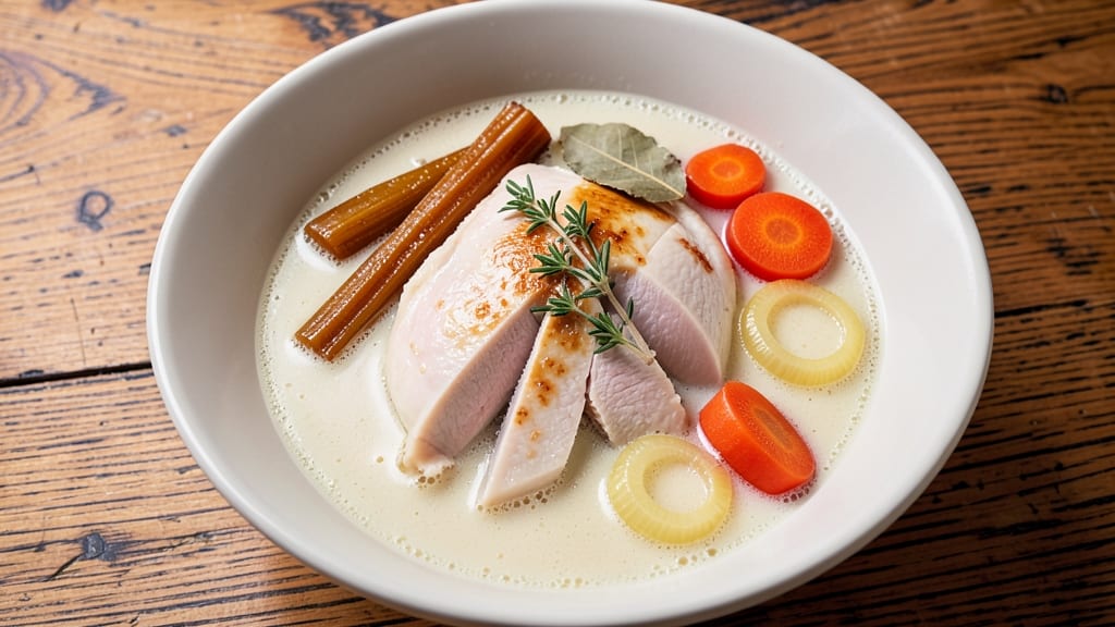 American Chicken Soup Recipe: Herbed Dumplings Float in Savory Broth