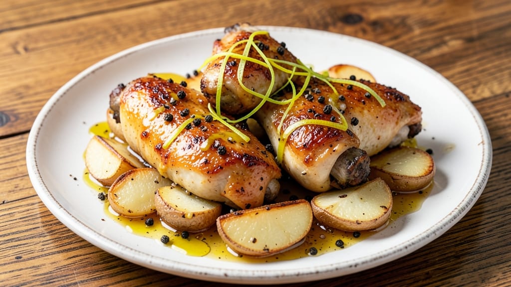 Baked Lemon Pepper Chicken Legs Recipe: Zesty Crispy Skin, Juicy Inside