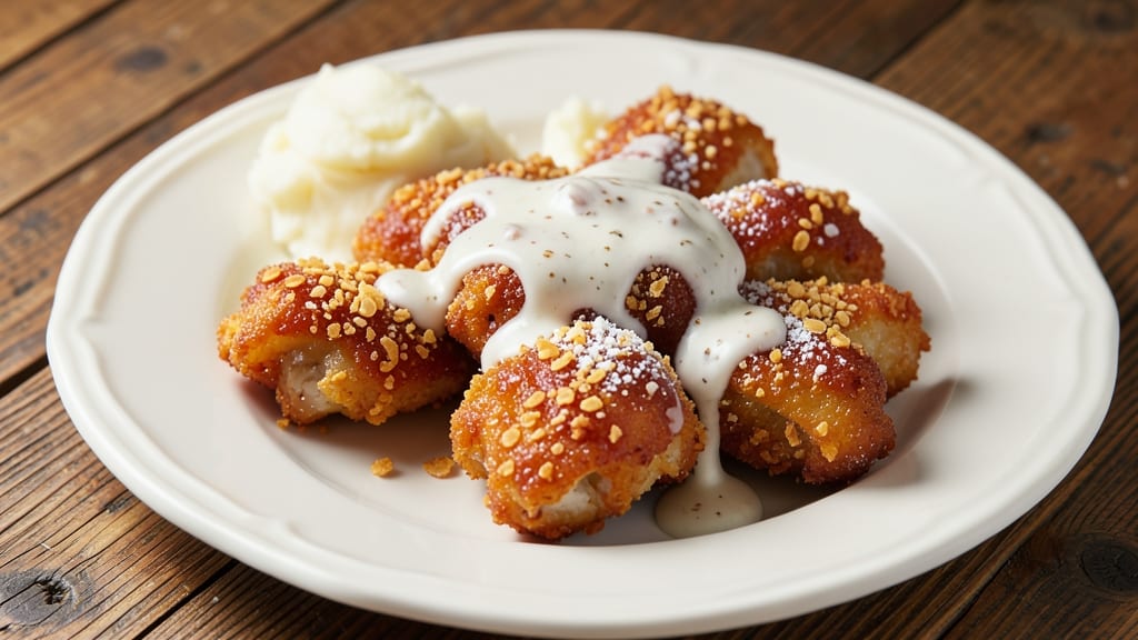 Applebee's Chicken Fried Chicken Recipe: Crispy Cornflake Crust with Buttery Gravy Drizzle