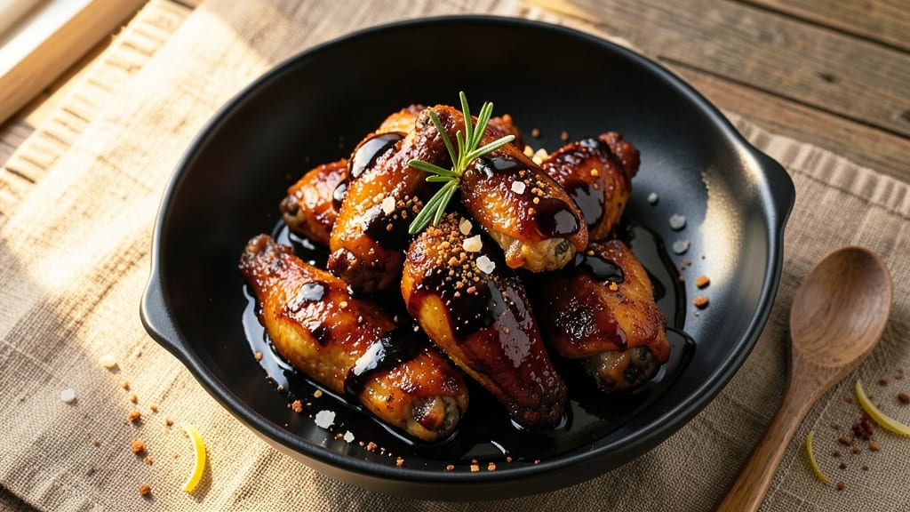Baked Chicken Wings Black Recipe: Smoky Charcoal Crust With Juicy Centers