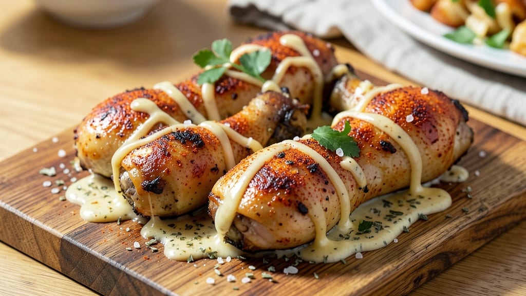 Baked Ranch Chicken Legs Recipe: Triple-Crusted Crunch With Cheesy Ranch Rivers