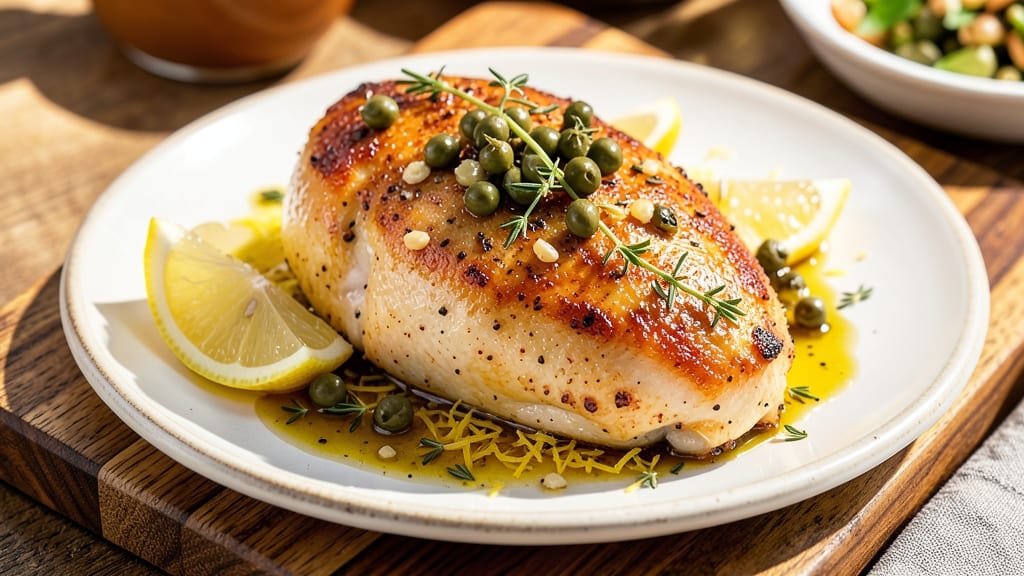 Baked Chicken Breast with Lemon and Capers Recipe: Zesty Mediterranean Crisp in 30 Minutes