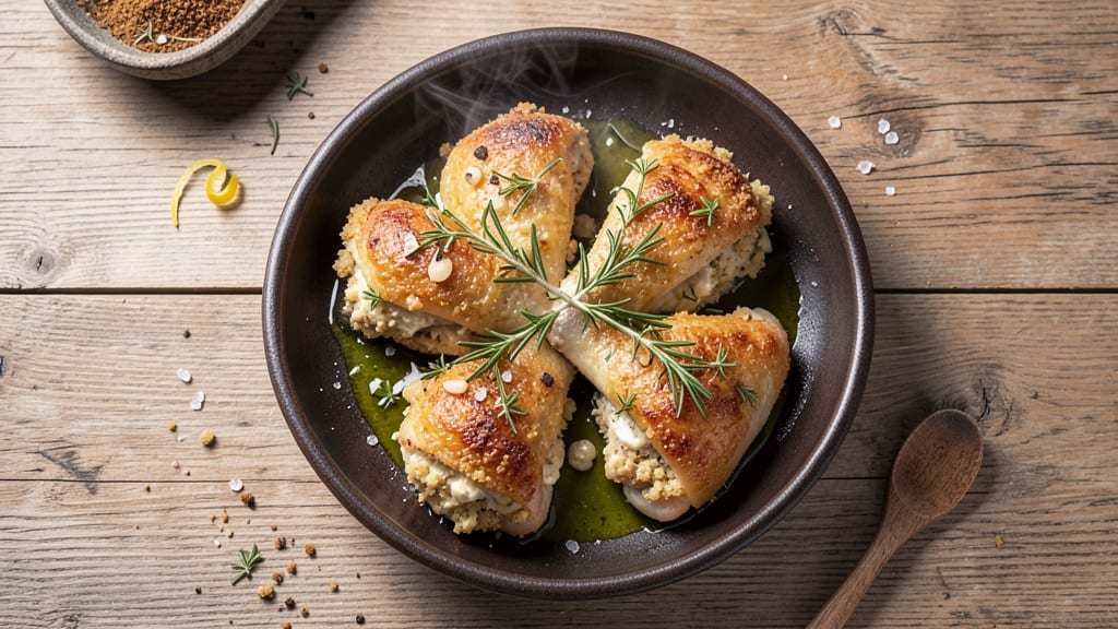 Baked Stuffed Chicken Thighs Recipe: Spiced Filling That Stays Put While Roasting