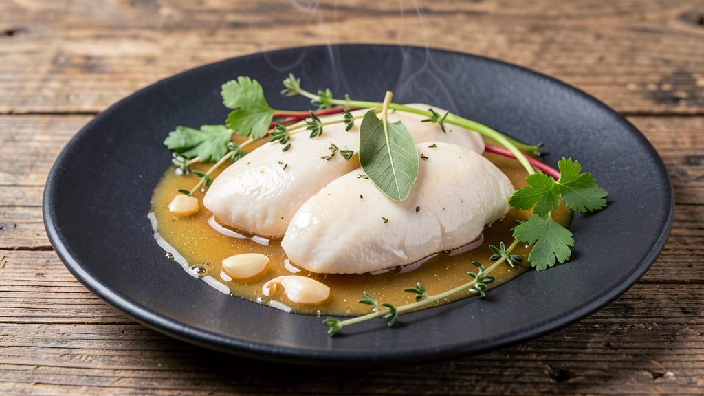 Gordon Ramsay's Poached Chicken Recipe: Herbed Vinegar Bath for Silky Results