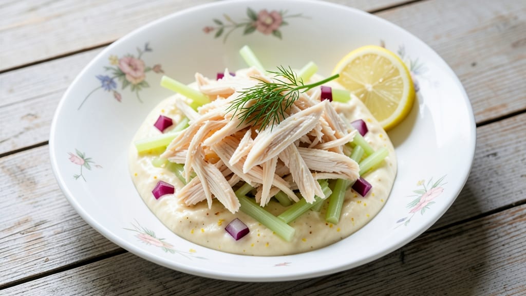 Simple Canned Chicken Salad Recipe: No-Mayo Creaminess With Crunchy Celery Bites